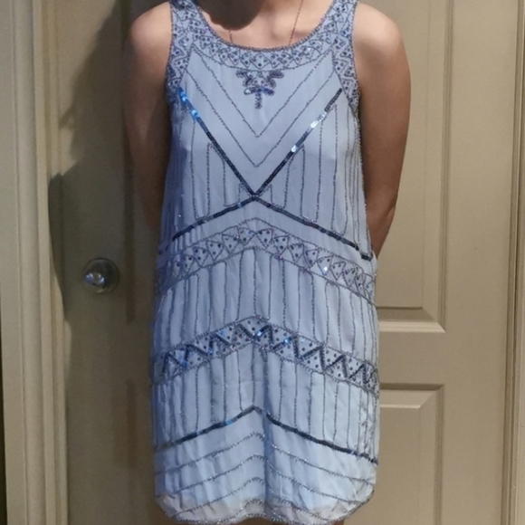 MOLLY Bracken Retro Flapper 1920s Sequin Dress New Small - Picture 3 of 9